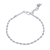 Charm-Armband aus silbernen Perlen - Silbernes Gliederarmband mit Verlängerungskette aus Thailand