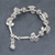 Silver beaded bracelet, 'A Spin on Beauty' - Silver Link Bracelet with Extender Chain from Thailand
