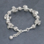 Silver beaded bracelet, 'Flying Flower' - Silver Link Bracelet with Extender Chain from Thailand (image 2c) thumbail