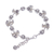 Silver beaded bracelet, 'Flying Flower' - Silver Link Bracelet with Extender Chain from Thailand (image 2f) thumbail