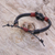 Leather cord bracelet, 'Unity and Harmony' - Thai Handmade Black & Red Leather Cord Unity Bracelet (image 2b) thumbail