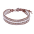 Chalcedony and leather beaded wristband bracelet, 'Sidetracked' - Chalcedony and Glass Bead Leather Bracelet thumbail