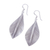 Sterling silver dangle earrings, 'Tulsi Leaf' - Sterling Silver Dangle Earrings Leaves
