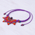 Amethyst macrame pendant necklace, 'Bohemian Star' - Handmade Amethyst and Macrame Necklace (image 2c) thumbail