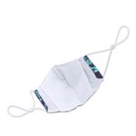 Cotton face masks, 'Banana Leaves' (set of 3) - 3 Banana Leaf Print Adjustable-Ear Loop Cotton Face Masks