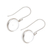 Quartz dangle earrings, 'Crystal Elegance' - Sterling Silver Dangle Earrings with Clear Quartz Bead (image 2c) thumbail