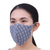 Cotton face masks 'Cool Thai Blues' (set of 3) - 3 Thai Handmade White & Navy Blue Cotton Face Masks (image 2d) thumbail