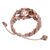 Multi-gemstone cord bracelet, 'Bohemian Nature in Beige' - Multi-gemstone Cord Bracelet with Sliding Knot Closure