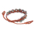 Agate beaded macrame bracelet, 'Shiny Forest in Brown' - Agate Beaded Cord Bracelet with Sliding Knot (image 2g) thumbail
