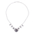 Silver pendant necklace, 'Heart Garden' - 950 Silver Heart Necklace Garden Charm (image 2d) thumbail