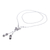 Silver lariat necklace, 'Butterfly Passion' - 950 Silver Butterfly Pendant Lariat Necklace (image 2f) thumbail