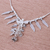 Silver charm Y-necklace, 'Lady Dragonfly' - 950 Karen Silver Dragonfly Charm Y-Necklace
