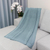 Cotton throw blanket, 'Spruce Comfort' - Blue Spruce 100% Cotton Knit Throw Blanket thumbail