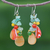Multi-gemstone dangle earrings, 'Candy Mood' - Multi-gemstone Dangle Earrings on Sterling Silver Hooks (image 2) thumbail
