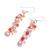 Multi-gemstone dangle earrings, 'Bellini Bubbles' - Cultured Freshwater Pearl Quartz Chalcedony Dangle Earrings (image 2c) thumbail