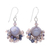 Agate and cultured pearl dangle earrings, 'Vivid Dream in Grey' - Grey Agate and Cultured Pearl Dangle Earrings (image 2a) thumbail