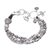 Silver beaded bracelet, 'Karen Celebration' - Karen Hill Tribe 950 Silver Beaded Bracelet thumbail
