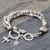 Silver beaded bracelet, 'Karen Celebration' - Karen Hill Tribe 950 Silver Beaded Bracelet (image 2b) thumbail