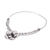 Silberne Halskette mit Anhänger, „Karen Blossom“ – Karen Hill Tribe Silberperlen-Anhänger-Halskette Blume