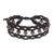 Unakite macrame bracelet, 'Hills and Dales' - Handmade Unakite Macrame Bracelet thumbail
