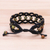 Unakite macrame bracelet, 'Hills and Dales' - Handmade Unakite Macrame Bracelet (image 2c) thumbail