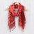 Cotton scarves, 'Warmth of Love' (pair) - Pair of Cotton Scarves in Shades of Pink thumbail