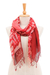 Cotton scarves, 'Warmth of Love' (pair) - Pair of Cotton Scarves in Shades of Pink (image 2a) thumbail