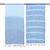 Cotton scarves, 'Sea of Love' (pair) - Pair of Cotton Scarves in Shades of Blue (image 2b) thumbail