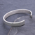 Sterling silver cuff bracelet, 'Wave Passion' - Hand Crafted Sterling Silver Cuff Bracelet (image 2b) thumbail