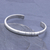 Sterling silver Unity Bracelet, 'Living In Unity' - Slender Thai Unity Bracelet Cuff Crafted of Sterling Silver (image 2) thumbail