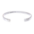Sterling silver Unity Bracelet, 'Living In Unity' - Slender Thai Unity Bracelet Cuff Crafted of Sterling Silver (image 2e) thumbail