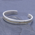 Sterling silver Unity Bracelet, 'Unity is Golden' - Slender Thai Unity Bracelet Cuff Crafted of Sterling Silver (image 2) thumbail