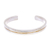 Sterling silver Unity Bracelet, 'Unity is Golden' - Slender Thai Unity Bracelet Cuff Crafted of Sterling Silver thumbail