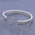 Sterling silver Unity Bracelet, 'Unity is Golden' - Slender Thai Unity Bracelet Cuff Crafted of Sterling Silver (image 2b) thumbail