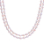 Cultured pearl and rhodium-plated brass beaded necklace, 'Ocean Peach' - Cultured Pearl and Rhodium Plated Brass Beaded Necklace (image 2f) thumbail
