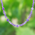 Amethyst beaded necklace, 'Passion for Purple' - Amethyst Beaded Necklace with Extender Chain (image 2) thumbail