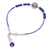Lapis lazuli beaded bracelet, 'In Bloom in Blue' - Sterling and Karen Silver Lapis Lazuli Beaded Bracelet (image 2e) thumbail