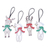 Cotton ornaments, 'Unicorns and Deer' (set of 4) - Unicorn and Deer Cotton Ornaments (Set of 4)
