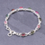 Tourmaline link bracelet, 'Pastel Charm' - Bezel Set Tourmaline Link Bracelet