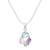 Multi-gemstone pendant necklace, 'Candy Is Sweet' - Multi-Gemstone Pendant Necklace on Sterling Silver Chain