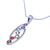 Multi-gemstone pendant necklace, 'Mindful Delight' - Faceted Multi-Gemstone Chakra Rainbow Pendant Necklace (image 2f) thumbail