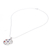 Multi-gemstone pendant necklace, 'Blossom Chakra' - High Polish Sterling Silver Gemstone Flower Pendant Necklace (image 2e) thumbail