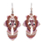 Ohrringe aus Makramee-Perlen - Handgefertigte Makramee-Boho-Ohrringe
