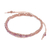 Rhodonite beaded macrame bracelet, 'Delirious in Pink' - Rhodonite Beaded Macrame Sliding Knot Bracelet (image 2d) thumbail