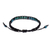 Serpentine beaded macrame bracelet, 'Delirious in Black' - Serpentine Beaded Macrame Sliding Knot Bracelet (image 2c) thumbail