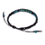 Serpentine beaded macrame bracelet, 'Delirious in Black' - Serpentine Beaded Macrame Sliding Knot Bracelet (image 2e) thumbail