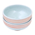 Cuencos de cerámica Celadon, (par) - Cuencos de cerámica verdeceladón agua (par)