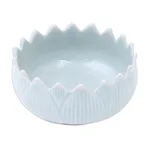 Celadon ceramic bowl, 'Peace Lotus' - Hand Made Celadon Ceramic Lotus Leaf Bowl