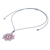 Beaded pendant necklace, 'Eight Petals in Lavender' - Hand Strung Glass Beaded Pendant Necklace