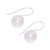 Quartz drop earrings, 'Luna in White' - Clear Quartz and Sterling Silver Drop Earrings